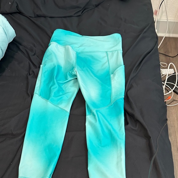 Xersion Turquoise Leggings - Picture 2 of 4